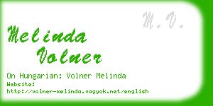 melinda volner business card